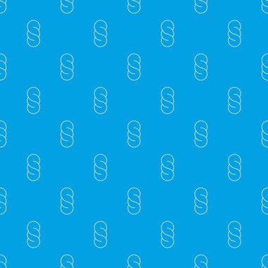 Ekmek desen vektör kesintisiz mavi