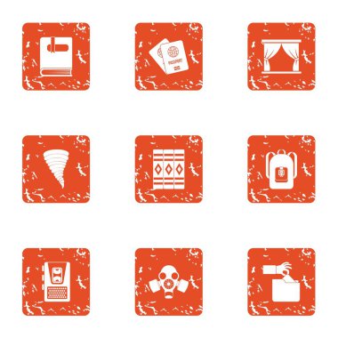 Okul performans simgeler kümesi, grunge tarzı