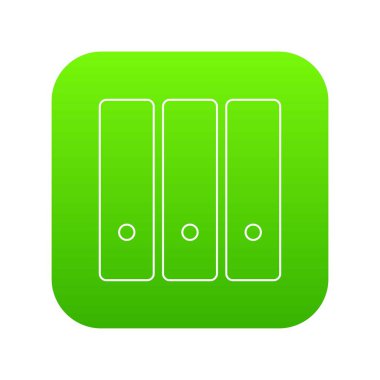 Office klasörü simgesi yeşil vektör