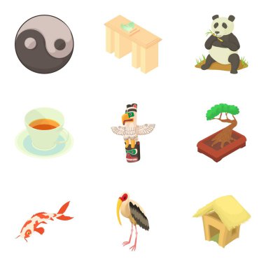 Interstate Icons set, karikatür tarzı