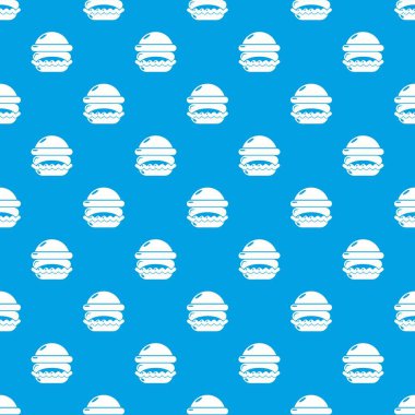 Burger desen vektör kesintisiz mavi