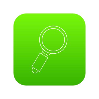 Büyüteç simgesi yeşil vektör