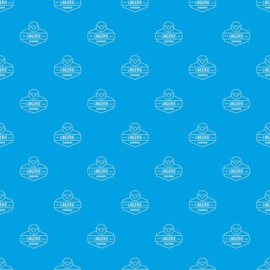 İç çamaşırı kadın desen vektör kesintisiz mavi