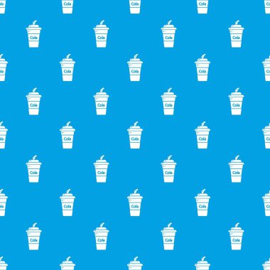 Cola plastik cam desen vektör kesintisiz mavi