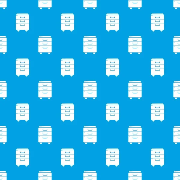 Oficina armario patrón vector inconsútil azul — Archivo Imágenes Vectoriales