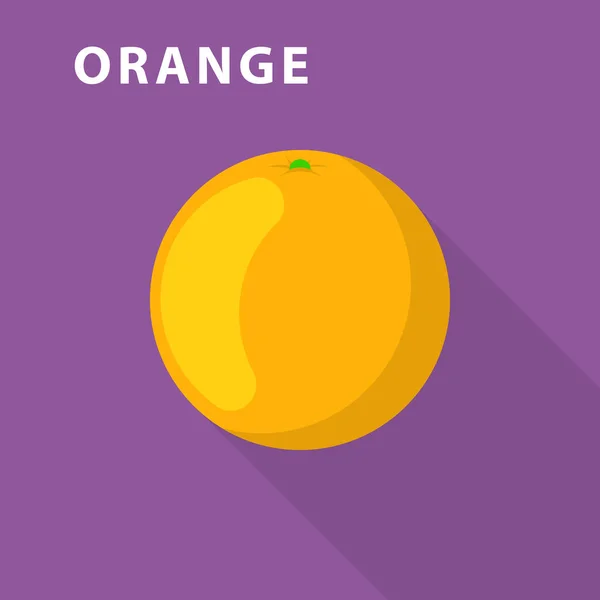 Ikon oranye, gaya datar - Stok Vektor