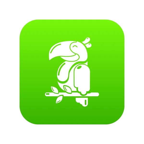 Icono de loro vector verde — Vector de stock