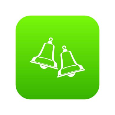 Çan simgesi dijital yeşil