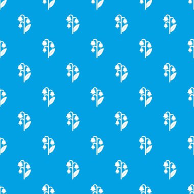 Lily vadi desen vektör kesintisiz mavi