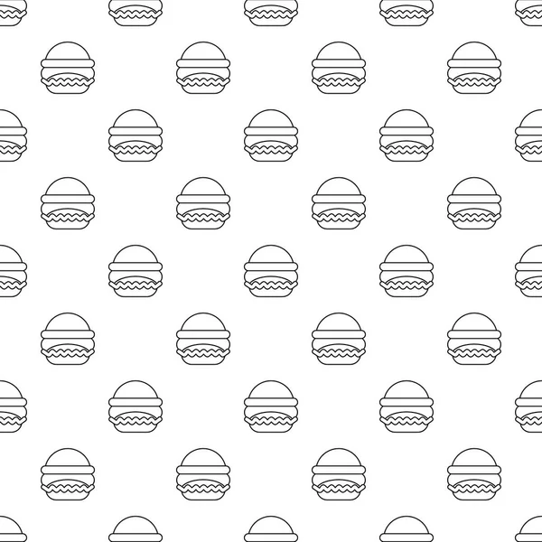 Burger padrão vetor sem costura — Vetor de Stock