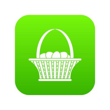 Paskalya sepeti simgesini dijital yeşil