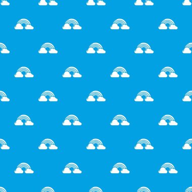 Gökkuşağı desen vektör kesintisiz mavi
