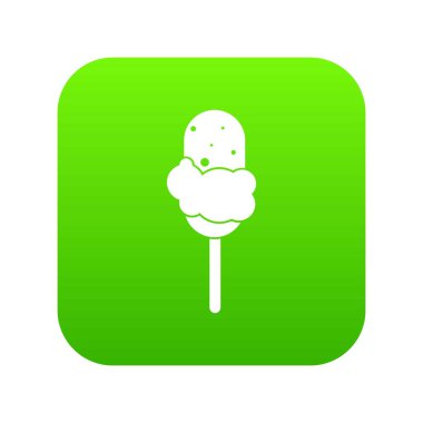 Dondurma simgesi dijital yeşil