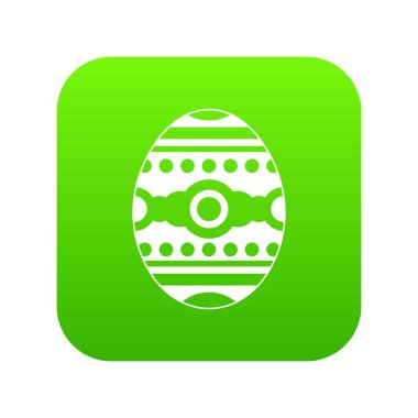 Güzel Paskalya yortusu yumurta simgesi dijital yeşil