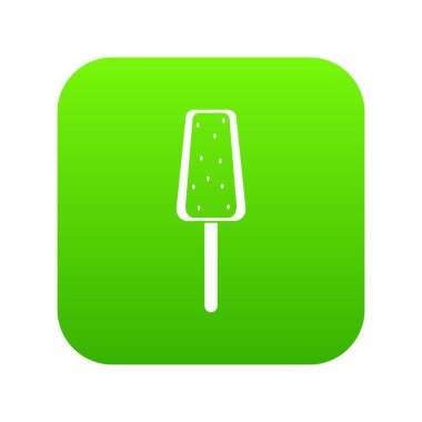 Dondurma simgesi dijital yeşil