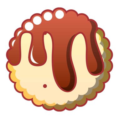 Çikolata Bisküvi simgesi, karikatür tarzı