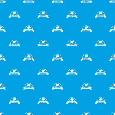 Uyku koyun desen vektör kesintisiz mavi