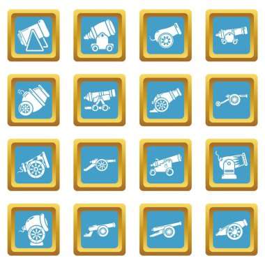 Top retro simgeler kümesi sapphirine kare vektör