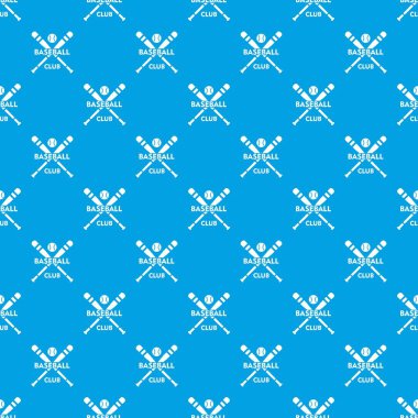 Beyzbol Kulübü desen vektör kesintisiz mavi
