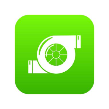 Hava filtre simge yeşil vektör