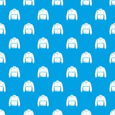 Okul takımı ceket desen vektör kesintisiz mavi