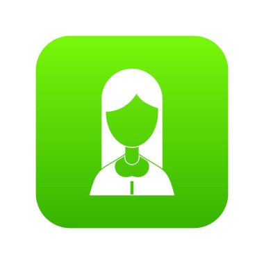 Anne simgesi dijital yeşil