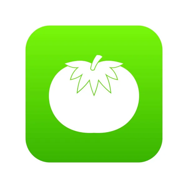 Tomaten-Symbol digital grün — Stockvektor