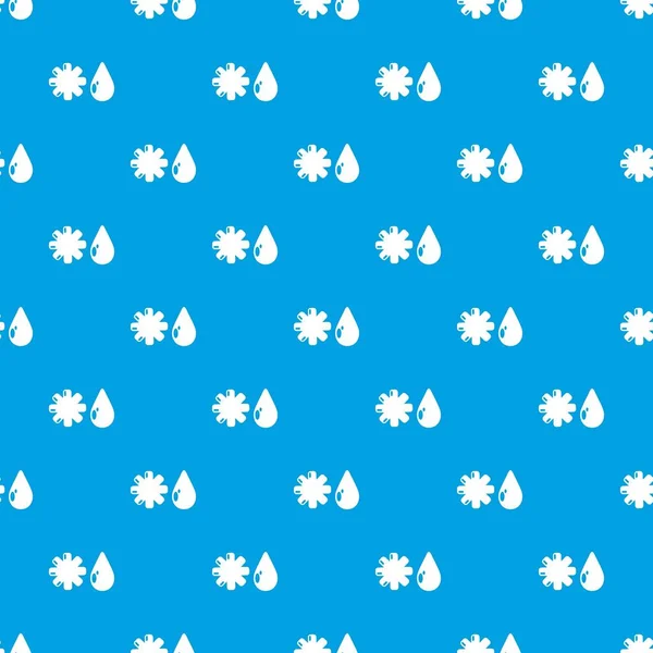 冬パターン ベクトルのシームレスな青 — ストックベクタ