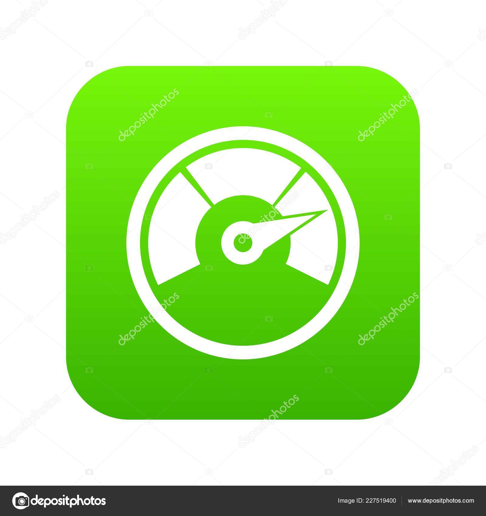 Speedometer icon digital green Stock Vector Image by ©ylivdesign 227519400