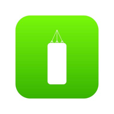 Boks simgesi dijital yeşil için kum torbası