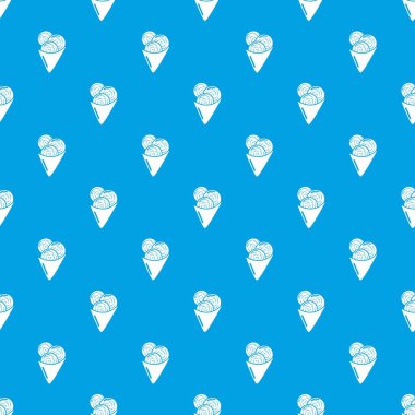 Dondurma desen vektör kesintisiz mavi