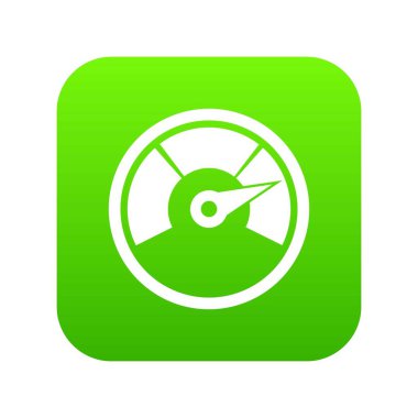 Hız göstergesi simgesi dijital yeşil