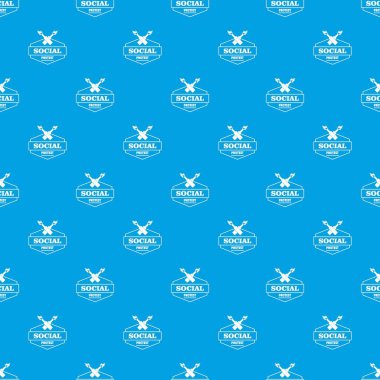 Sosyal protesto molotof kokteyli desen vektör kesintisiz mavi