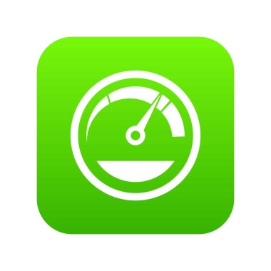 Hız göstergesi simgesi dijital yeşil