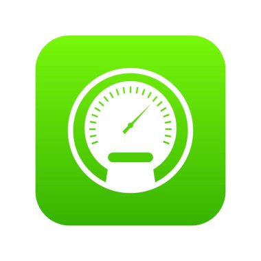 Hız göstergesi simgesi dijital yeşil