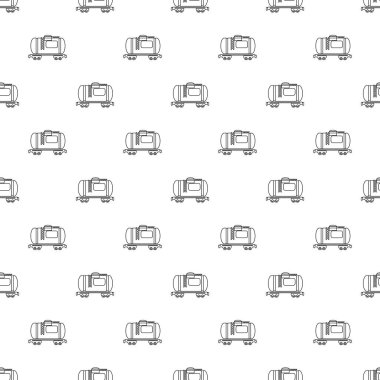 Benzin demiryolu tanker tasarlamak vektör sorunsuz