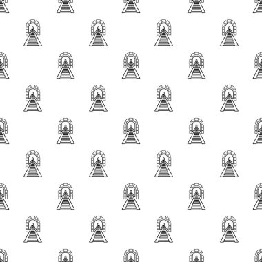 Tren tüneli tasarlamak vektör sorunsuz