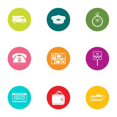 Hızlı Icons set, düz stil