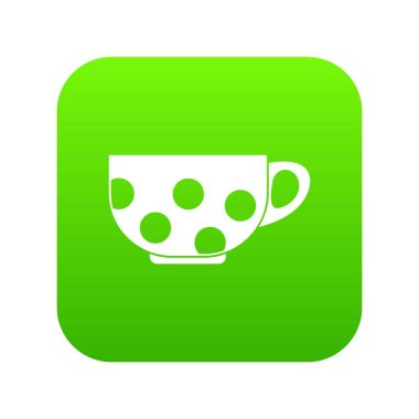 Kupası simgesi dijital yeşil