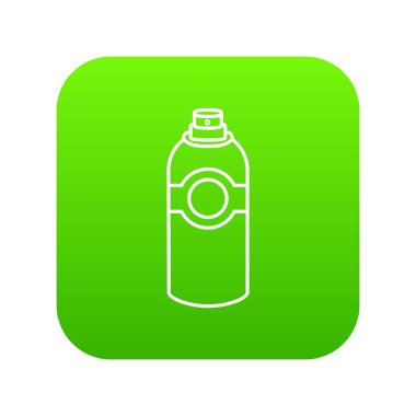 Sprey deodorant simge yeşil vektör