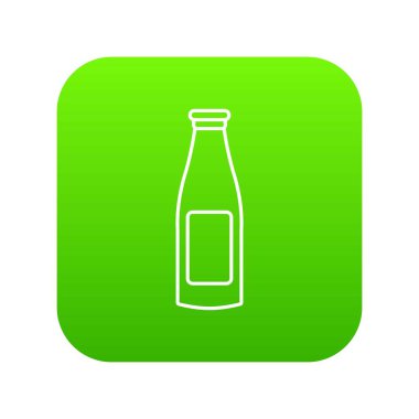 Şişe krem simge yeşil vektör