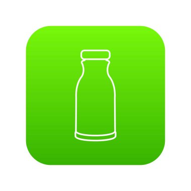 Şişe şampuan yeşil simge vektör