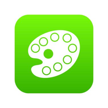 Resim paleti simgesi dijital yeşil