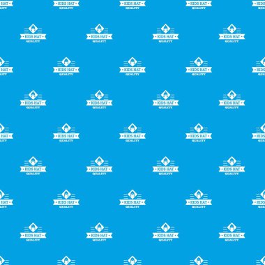 Çocuk şapka desen vektör kesintisiz mavi