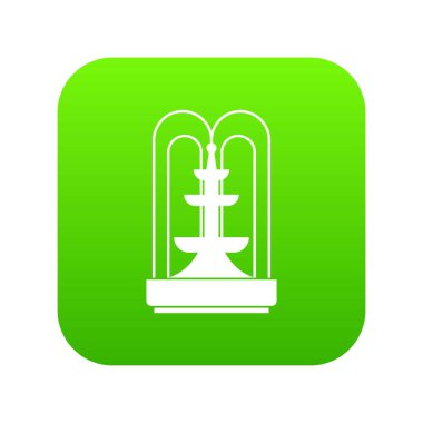 Çeşme simgesi dijital yeşil