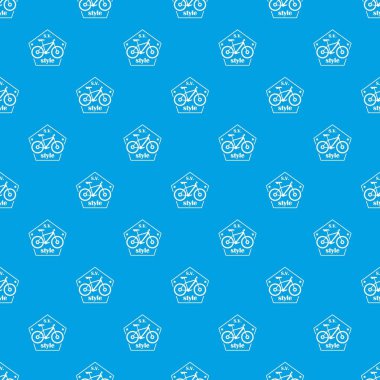 SV bisiklet tarzı desen vektör kesintisiz mavi