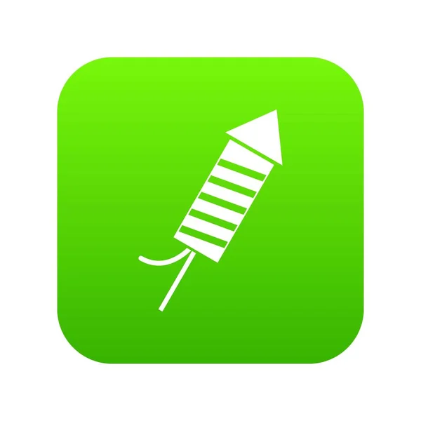 Petard icono digital verde — Vector de stock