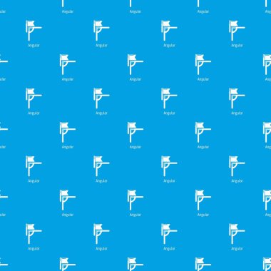 Açısal satır futbol desen vektör kesintisiz mavi