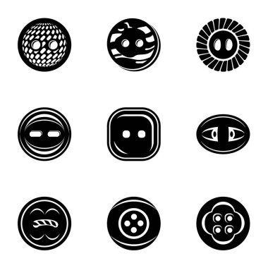 Icons set, basit tarzı tutturmak