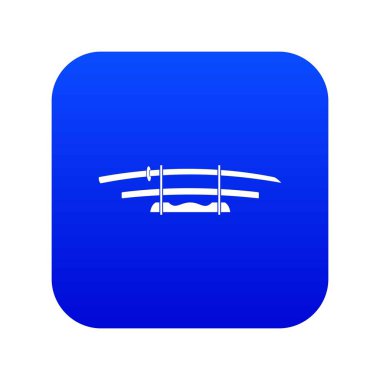 Katana, Japon kılıç simgesi dijital mavi